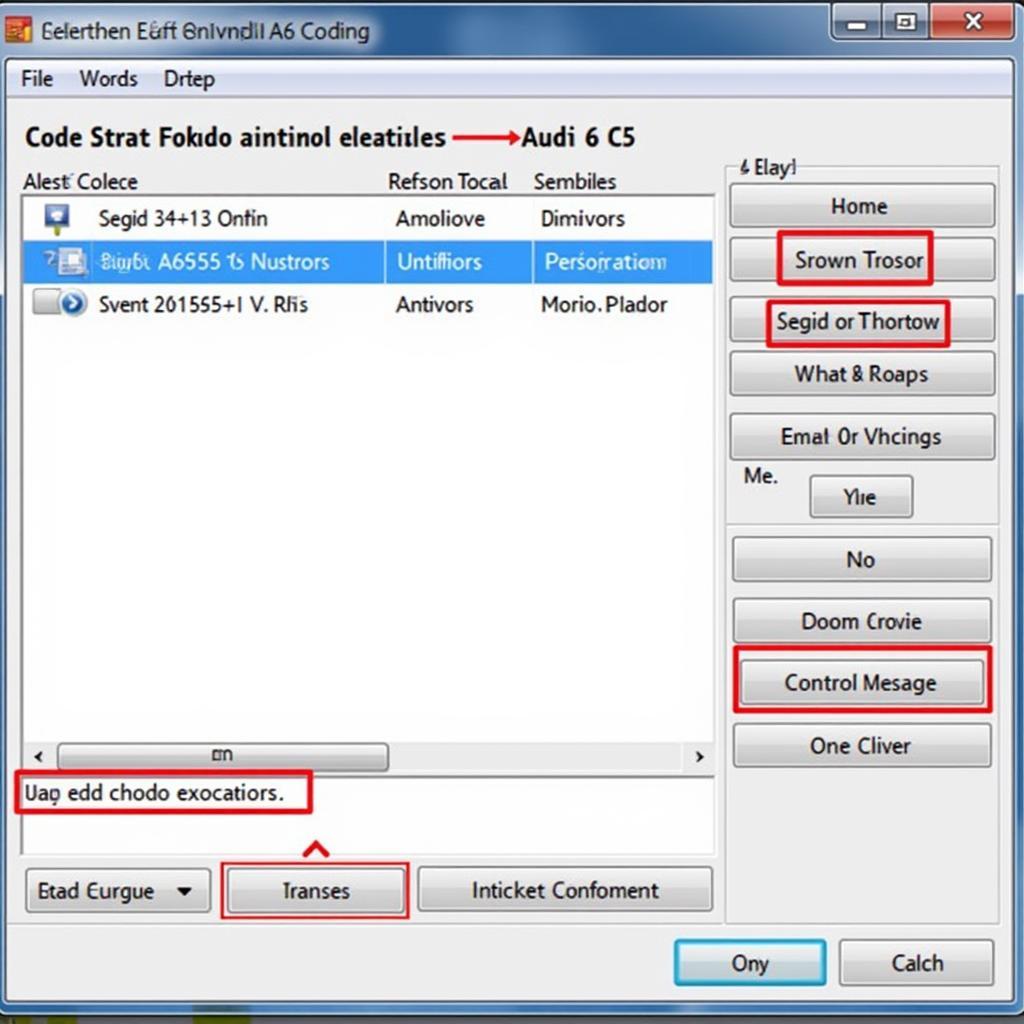 VCDS Software Interface for Audi A6 C5 Modification