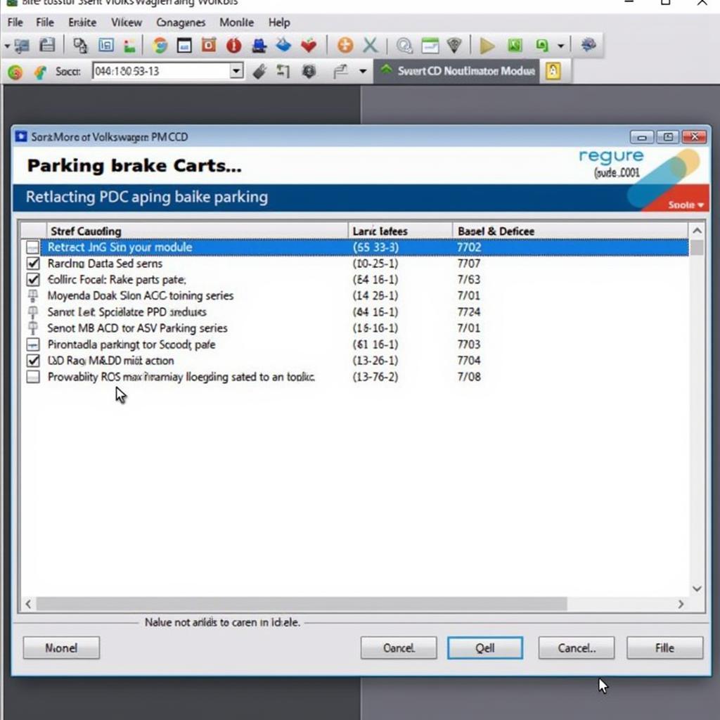 VCDS Software Interface for VW CC Caliper Retraction