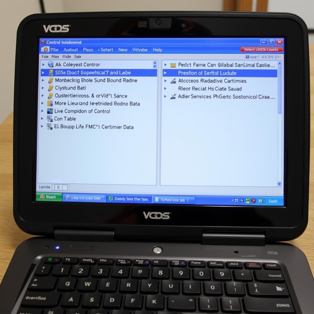 VCDS Software Interface on Laptop Screen