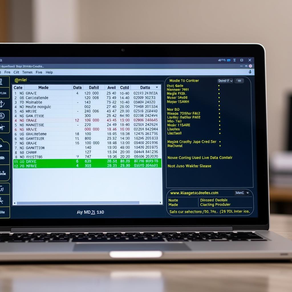 VCDS Software Interface on Laptop Screen Displaying Diagnostic Data