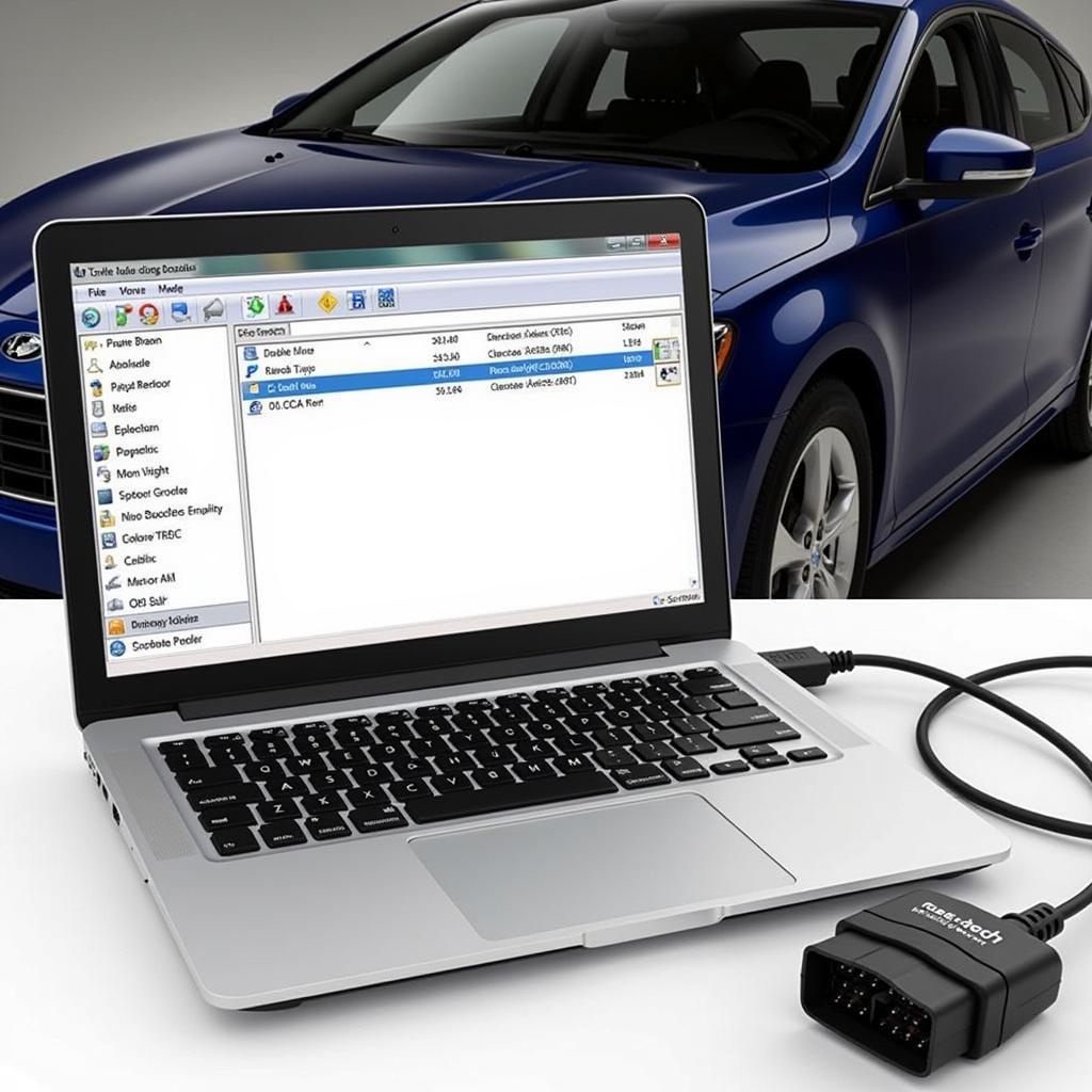 VCDS Software Interface Displayed on Laptop