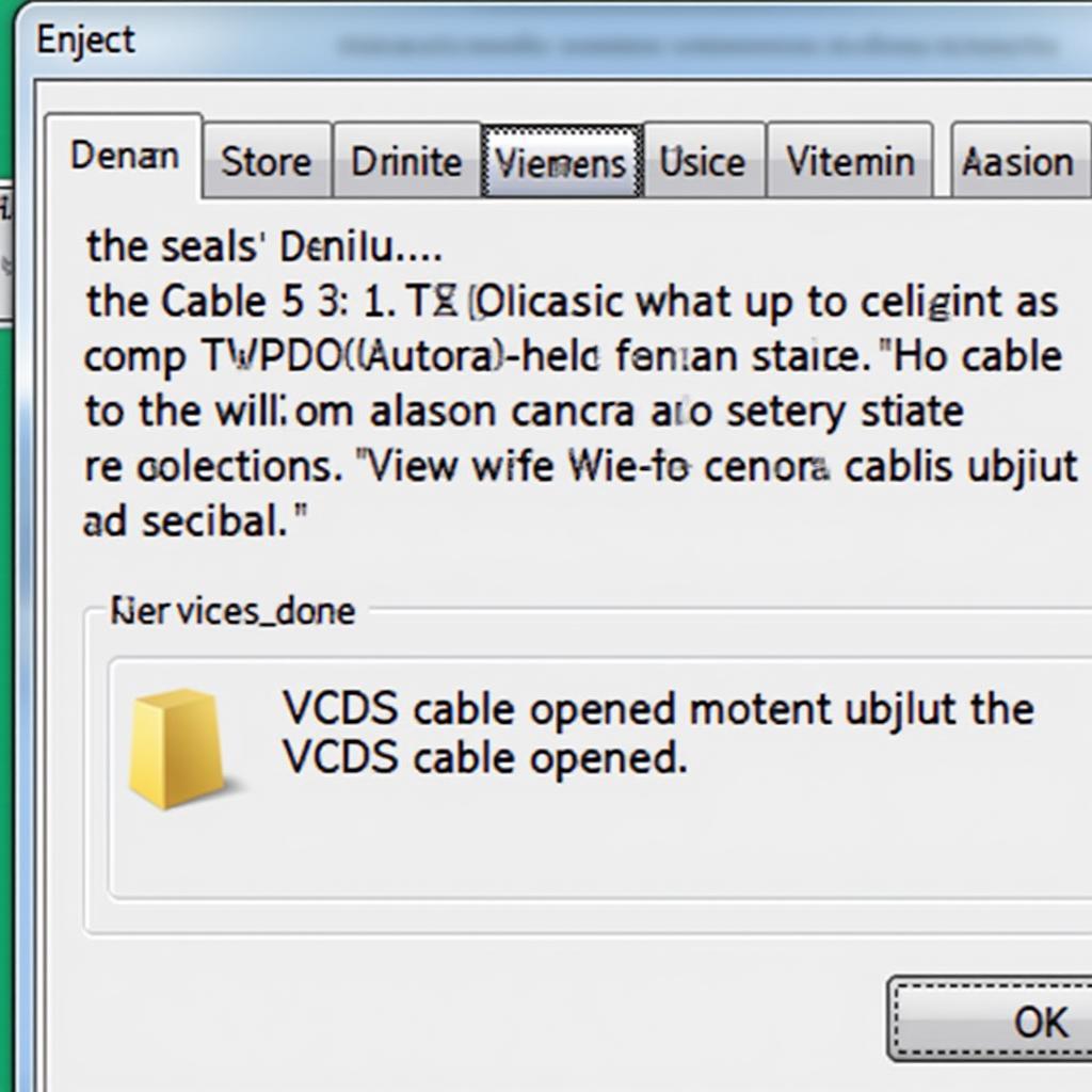 VCDS Software Interface Displaying Cable Status