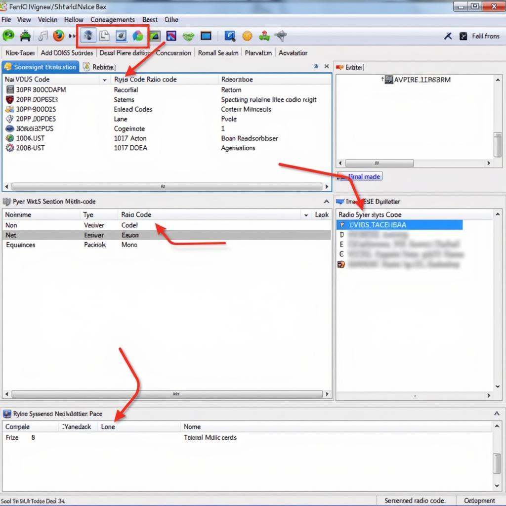 VCDS Software Interface Displaying Radio Code