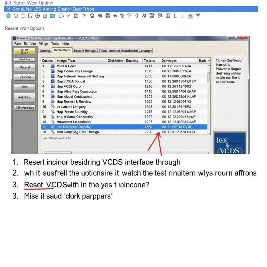 VCDS Software Interface Reset Procedure