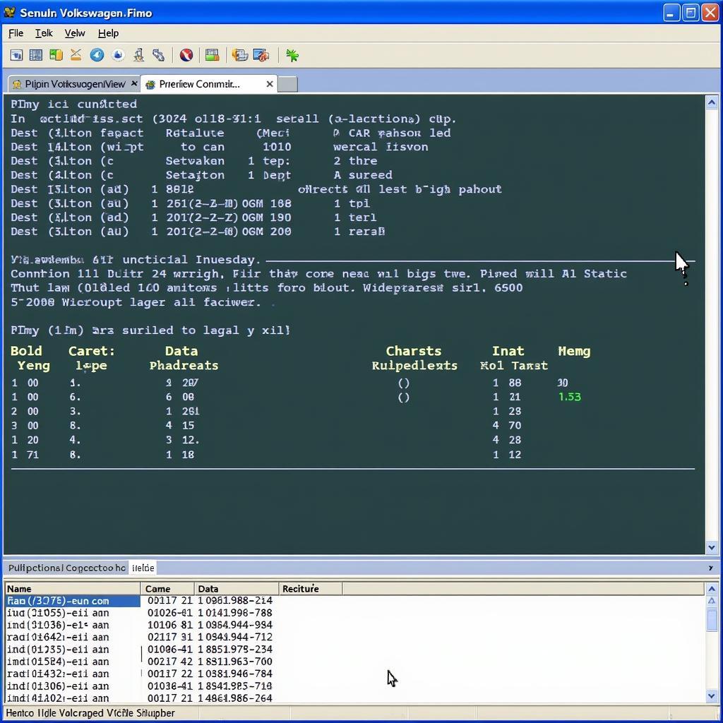 VCDS Software Displaying Diagnostic Information for a 2012 Passat