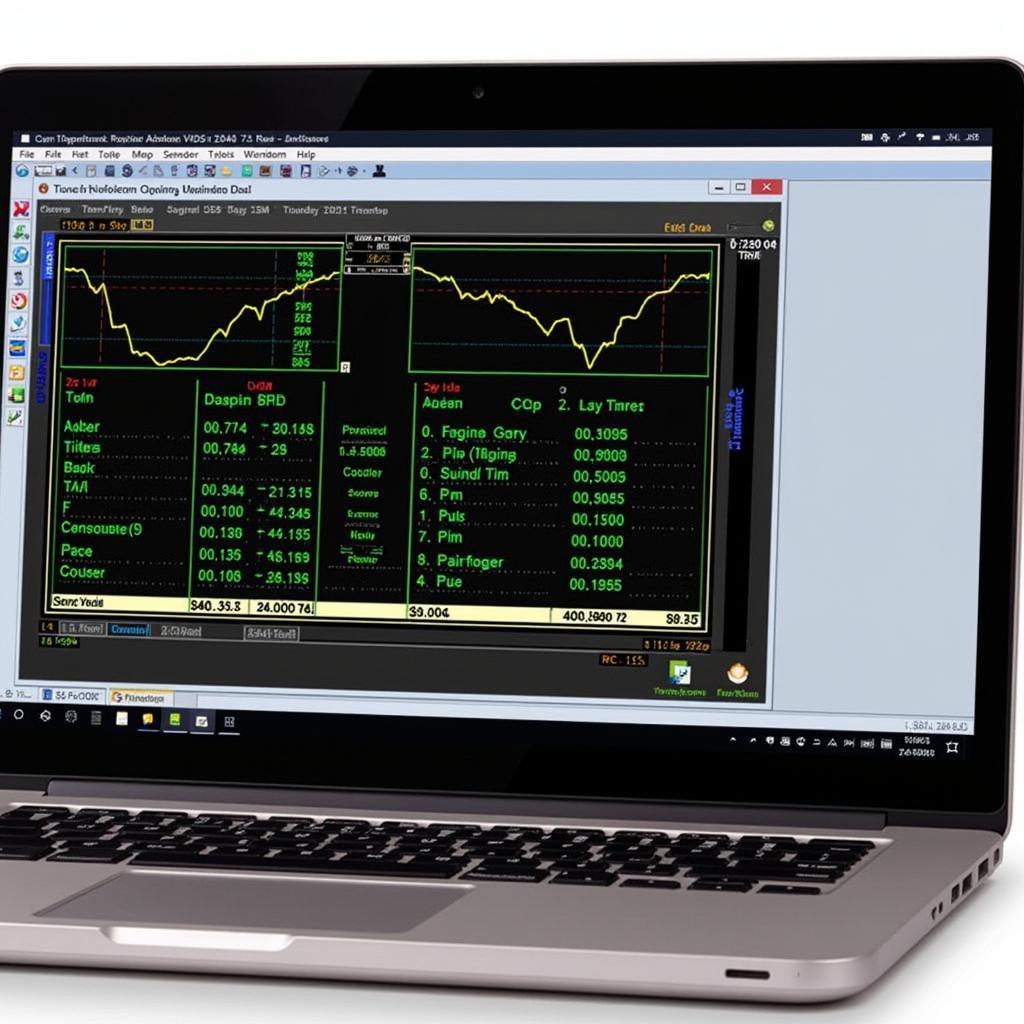 VCDS Software Screenshot Displaying Live Data from a Vehicle Sensor