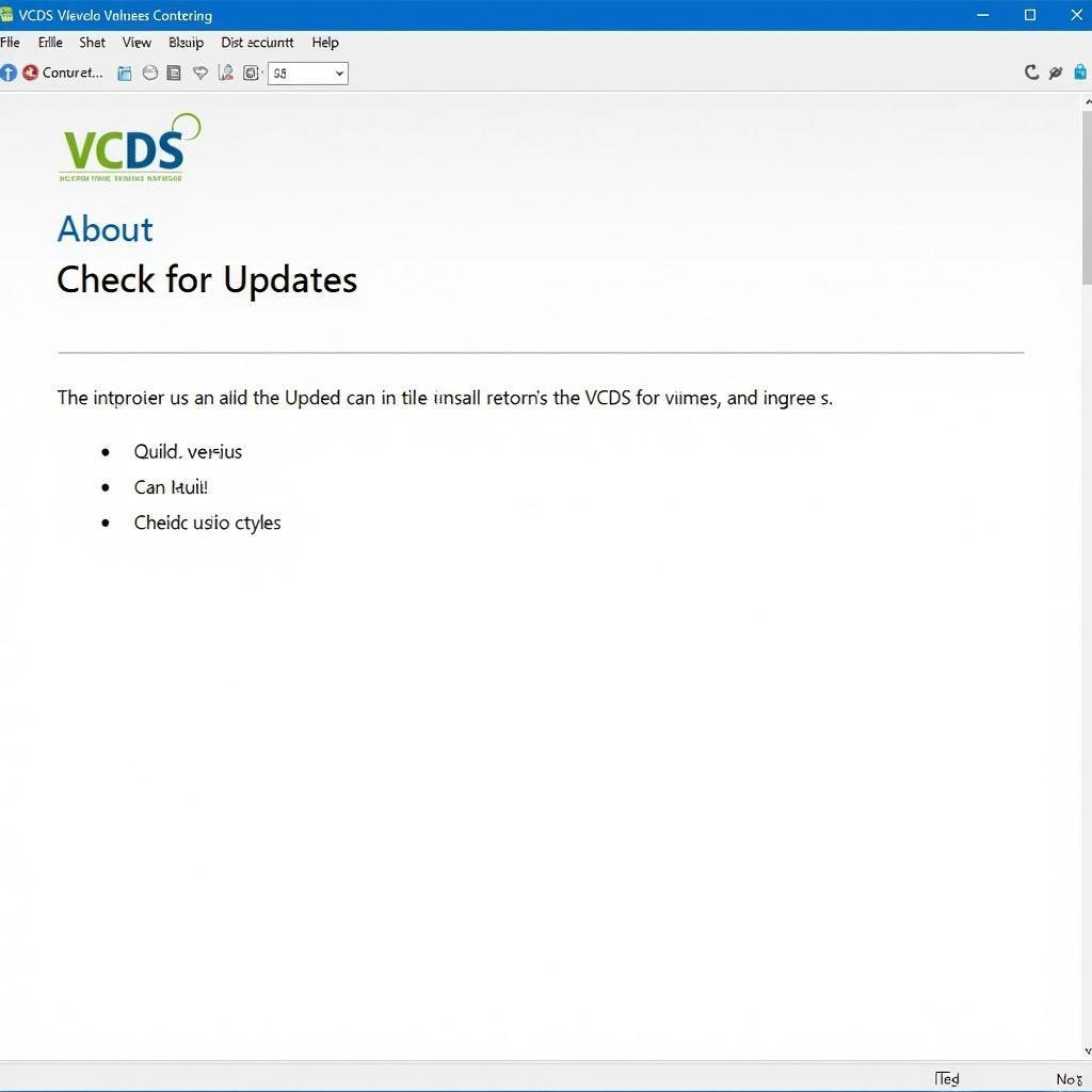 Checking for VCDS Software Updates