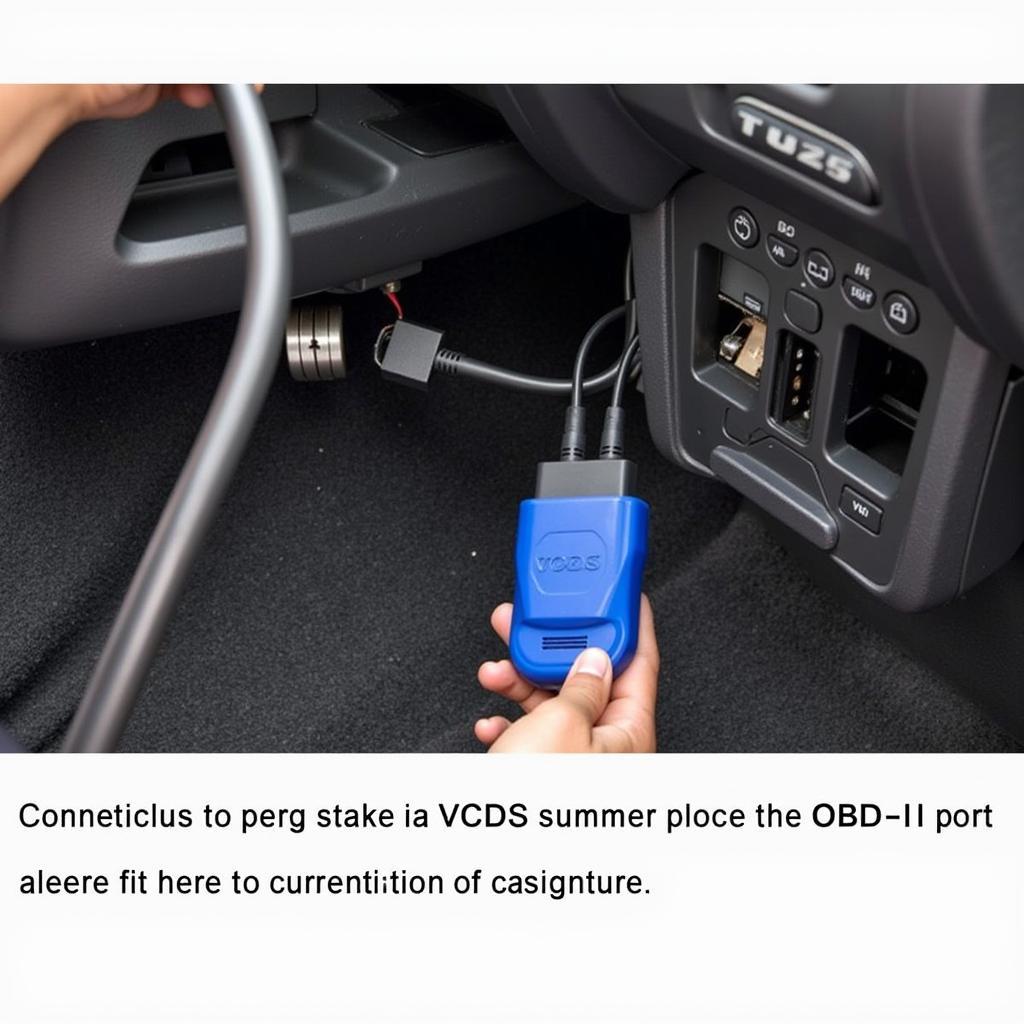 Connecting VCDS Interface to OBD-II Port