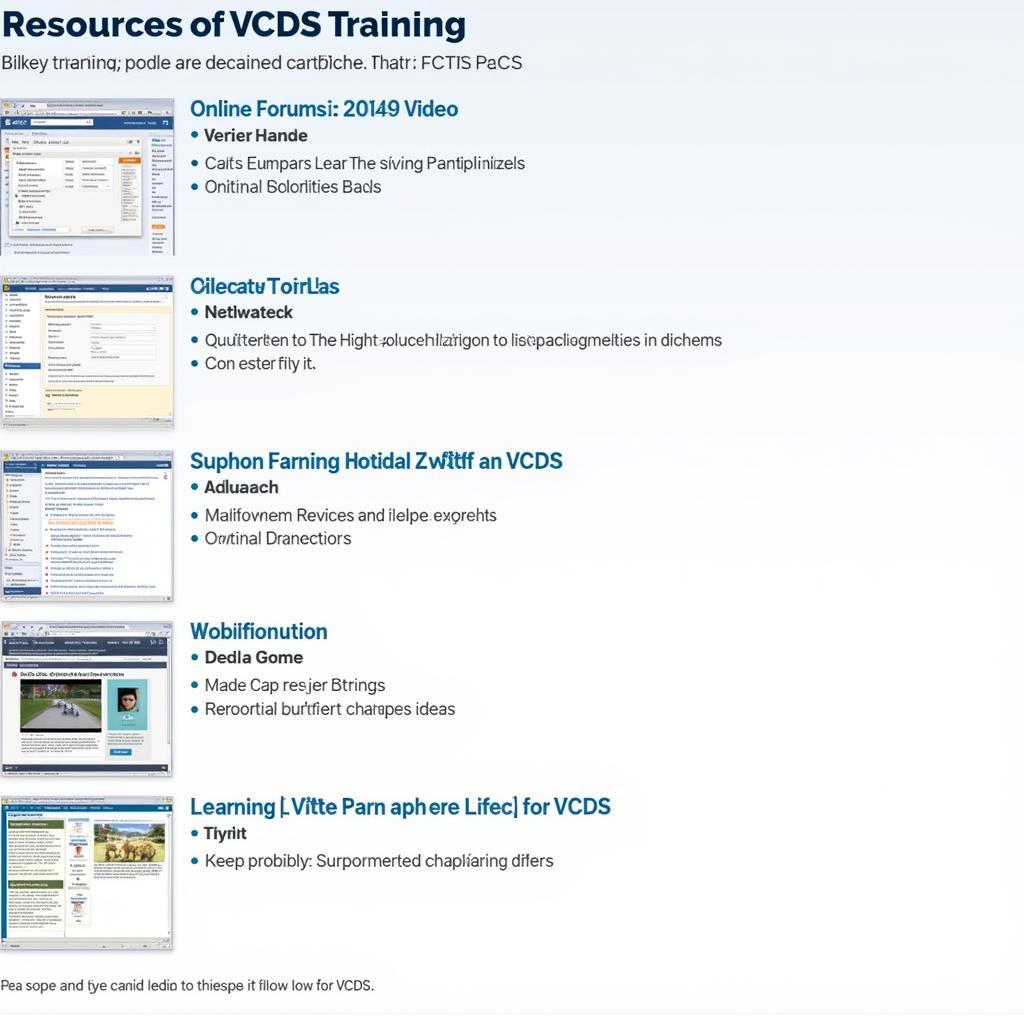 VCDS Training and Support Resources