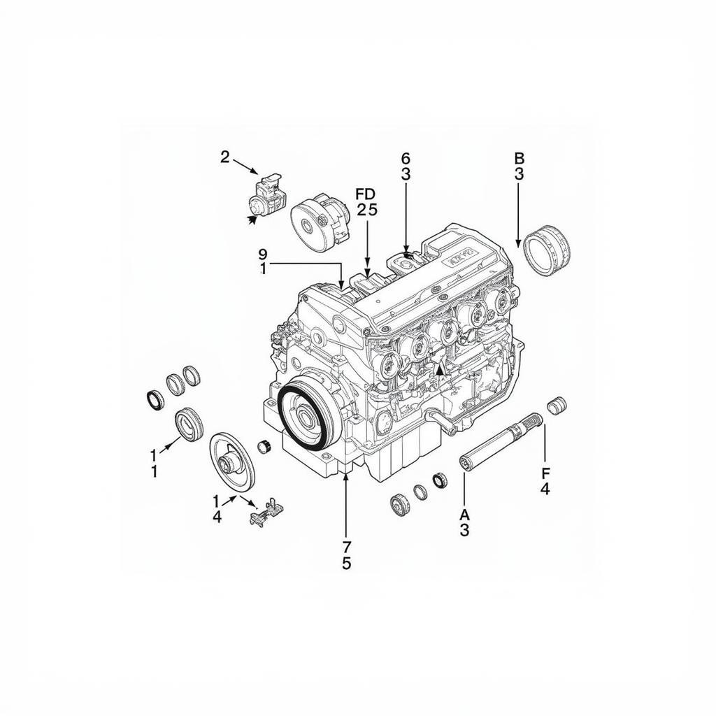 VW 2.5 Engine Parts Diagram