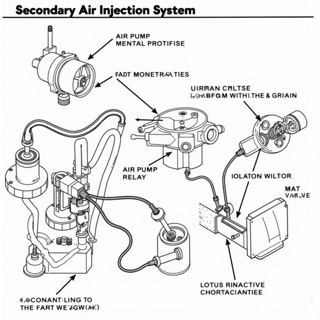 VW 2.5 Secondary Air Injection System Components