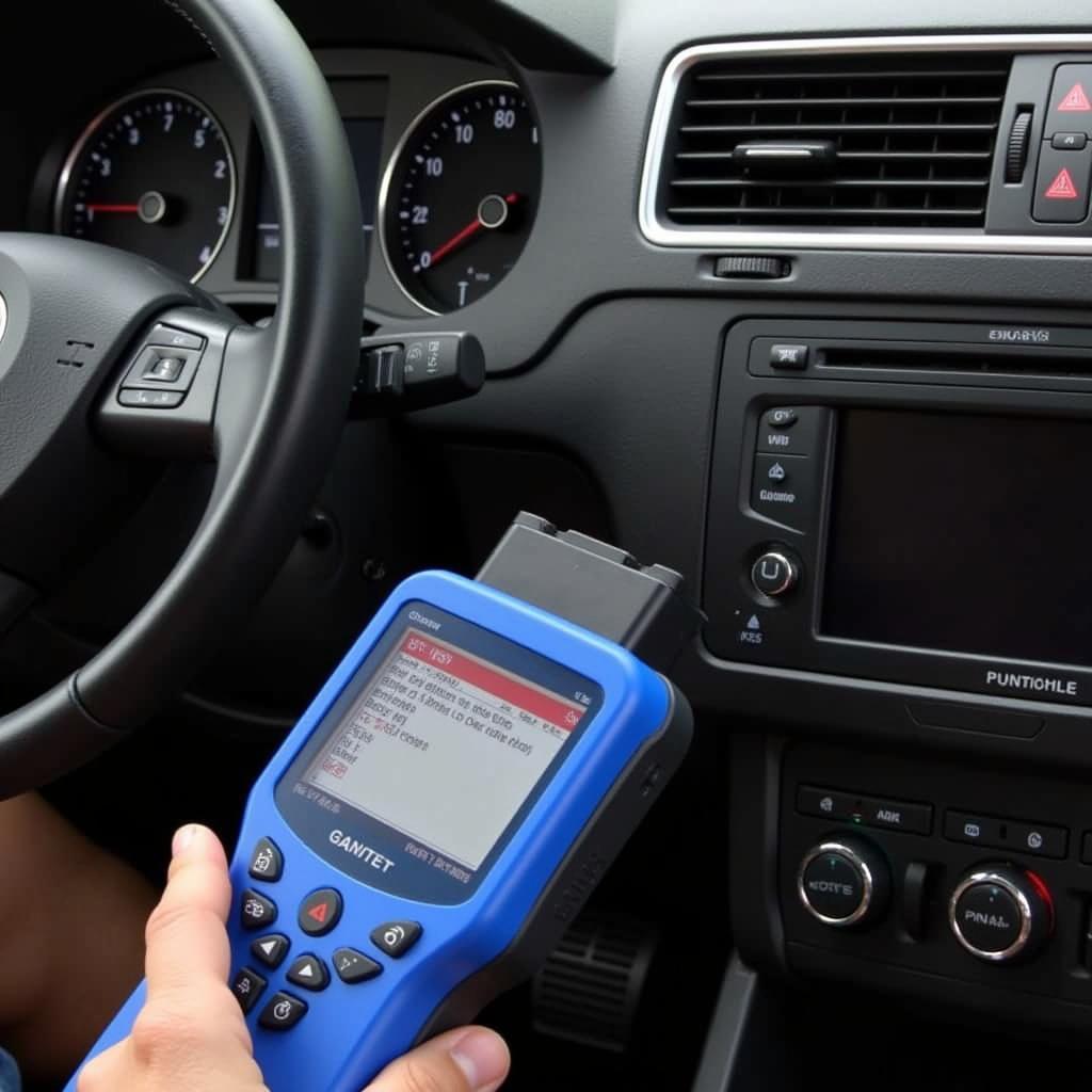 Clearing VW ABS Fault Code with OBD-II Scanner