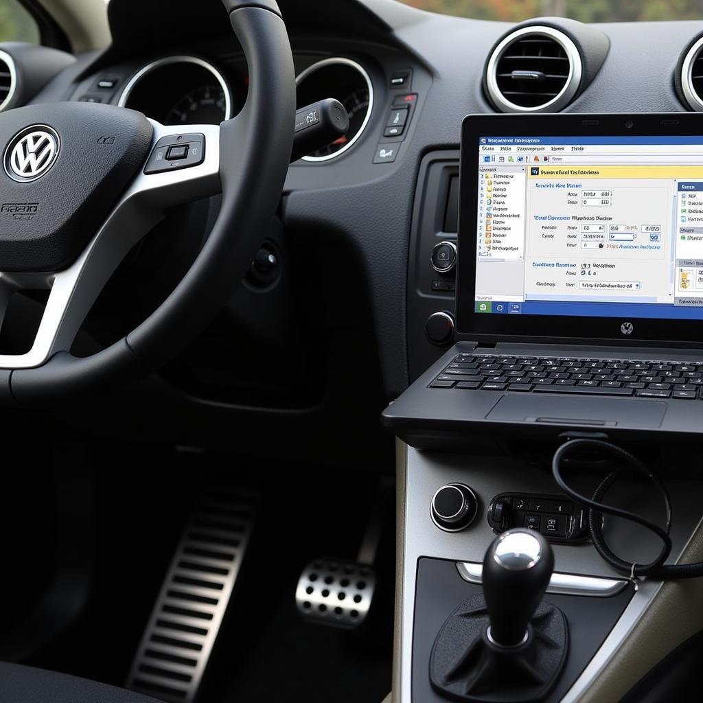 VW Alltrack Dashboard with VCDS Connected