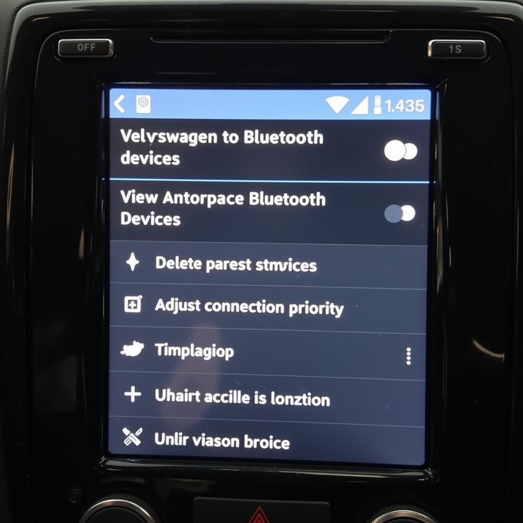 VW Beetle Bluetooth Connected Device Management