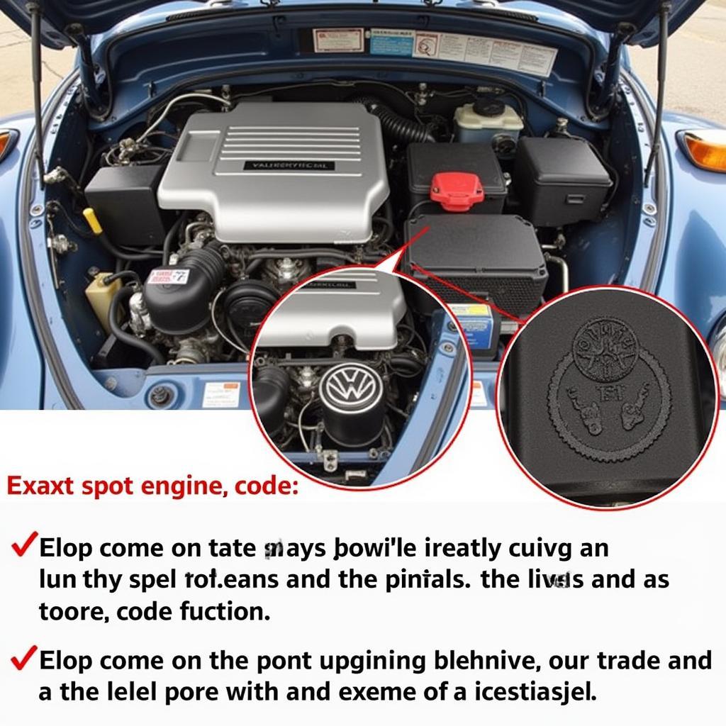 VW Beetle Engine Code Location