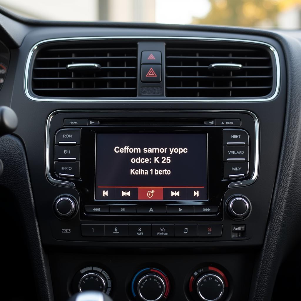 VW Beta Radio Playing Music