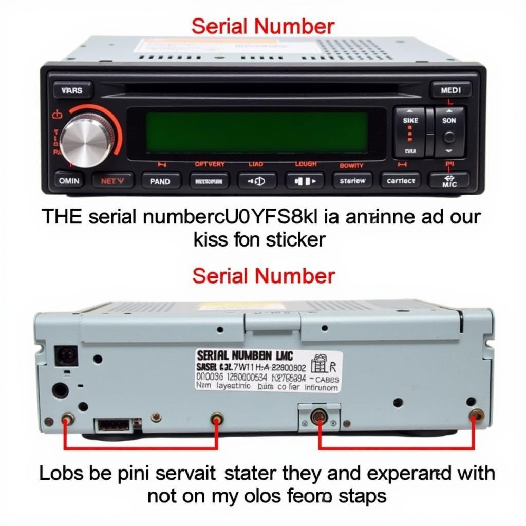 VW Beta Radio Serial Number Location