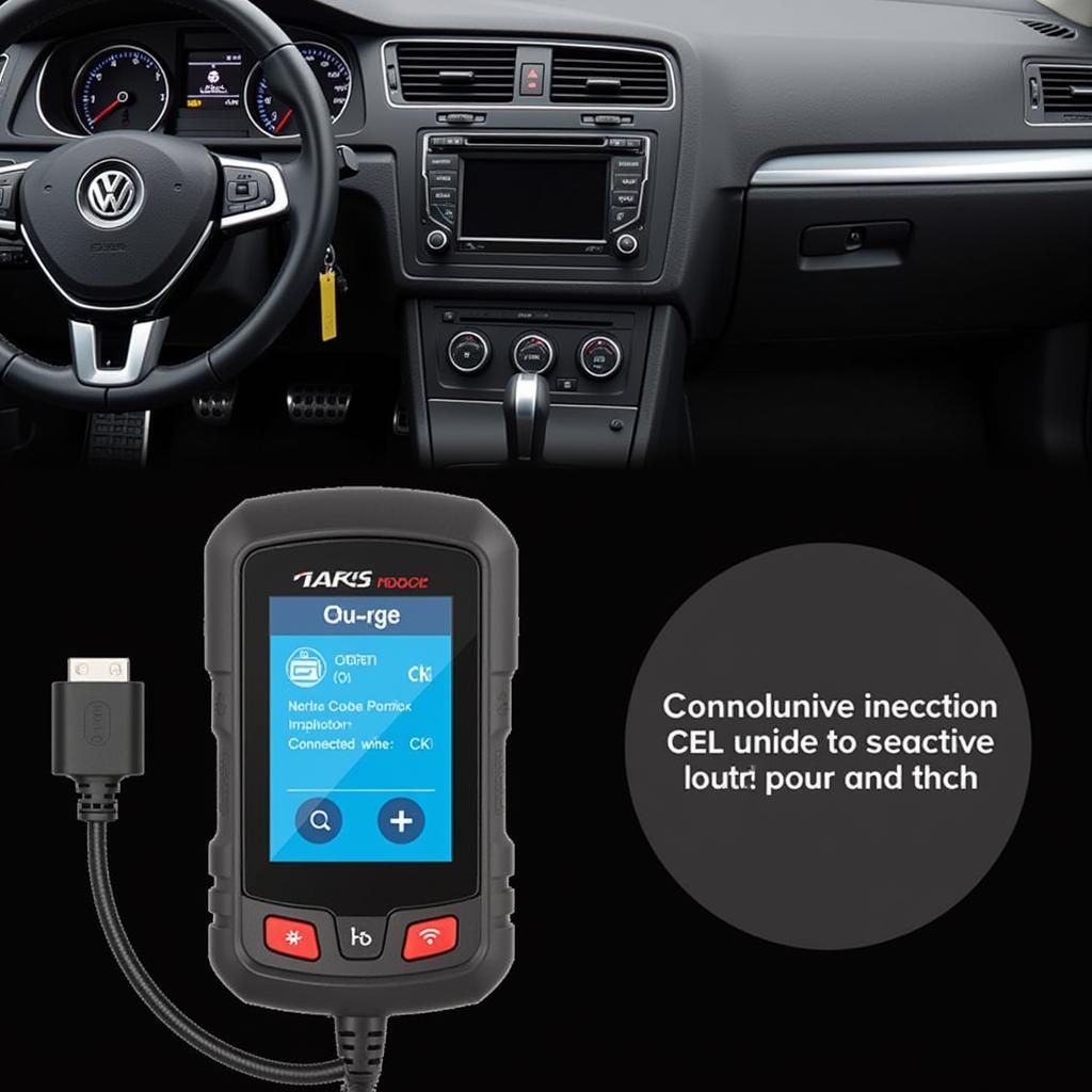 Retrieving VW CEL Codes with OBD2 Scanner