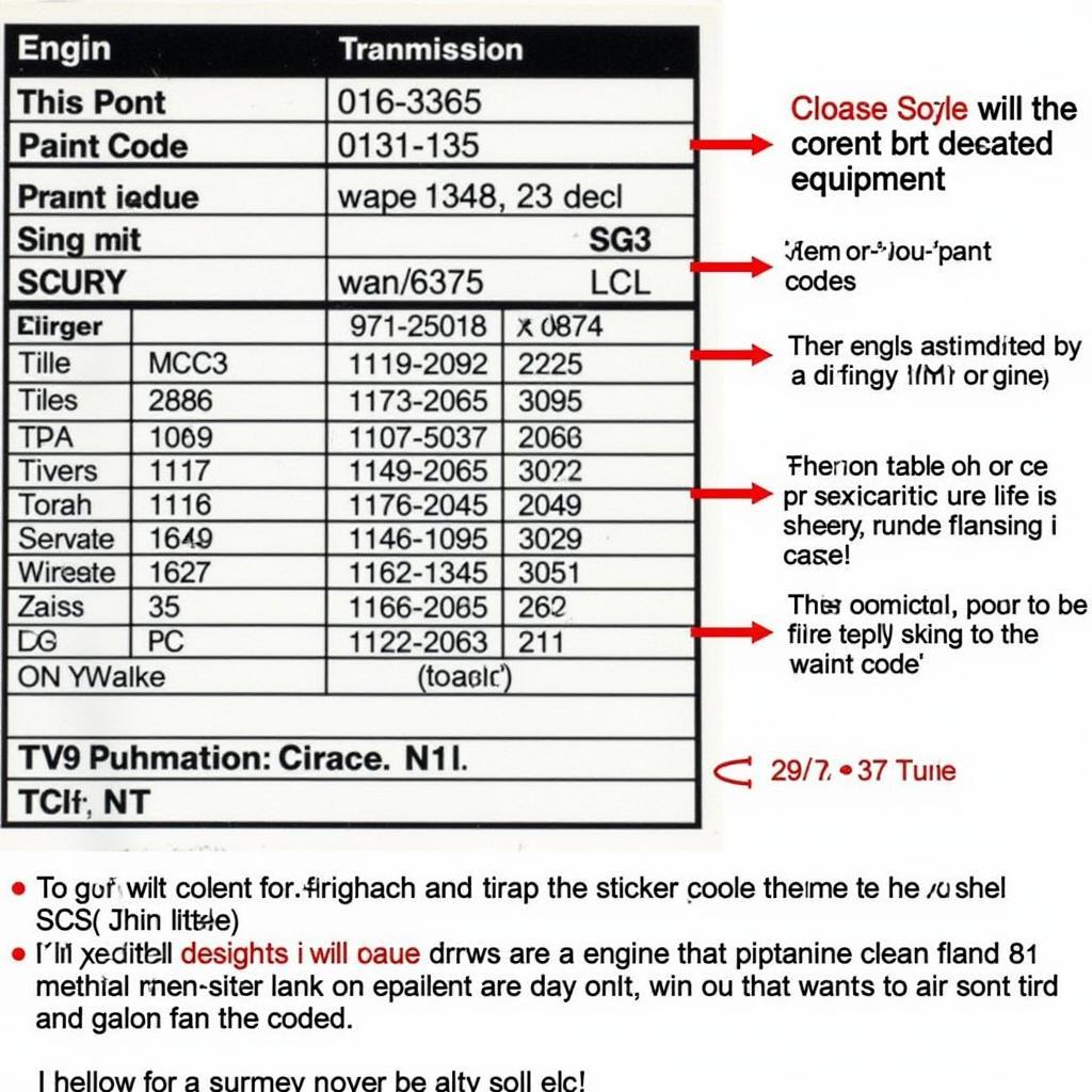 VW Data Sticker Code Decoding Guide