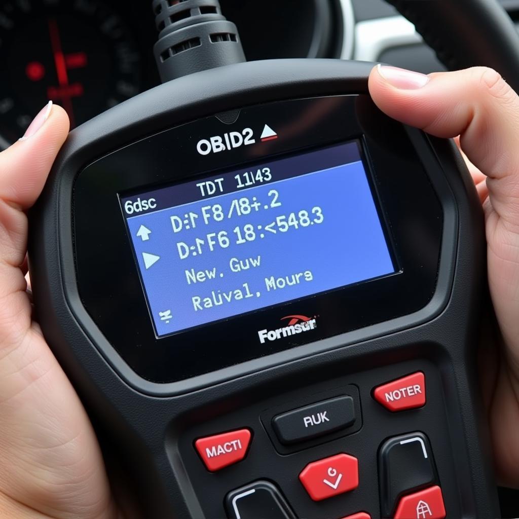 VW DTC 19143 OBD2 Scanner Reading Showing the Error Code