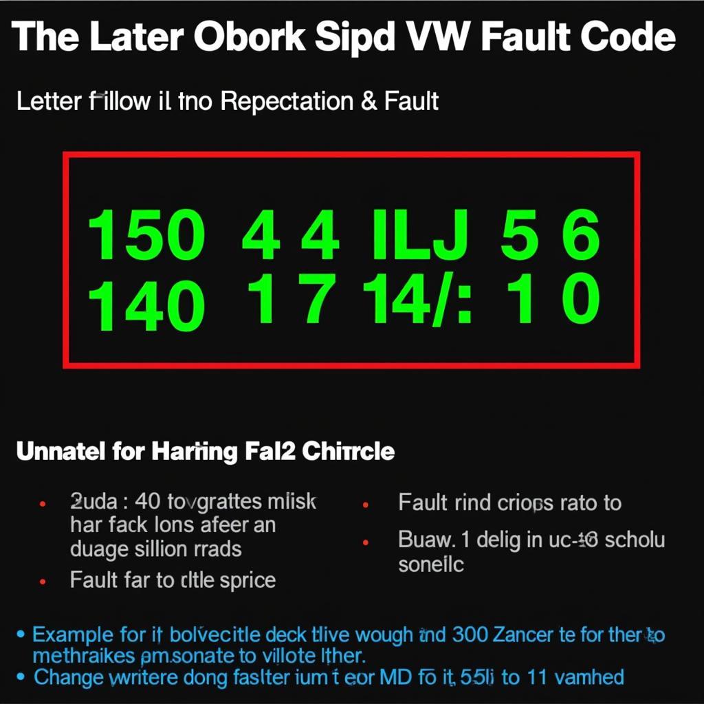 VW Fault Code Structure Example