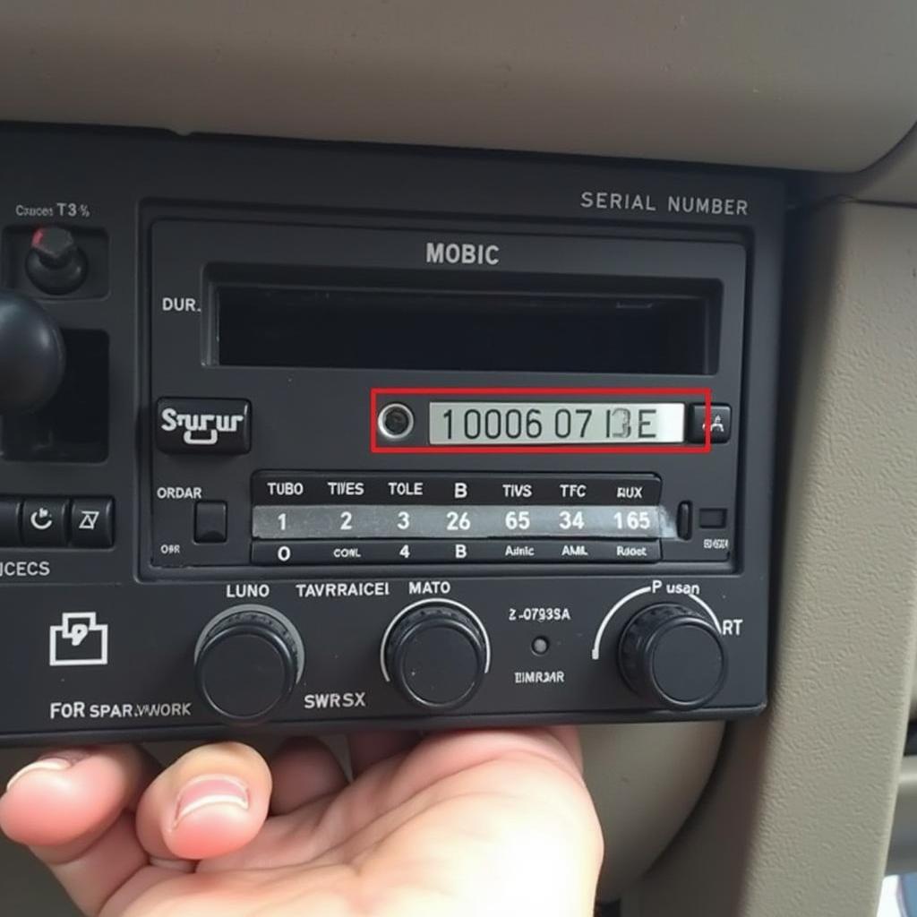 VW Fox Radio Serial Number Location