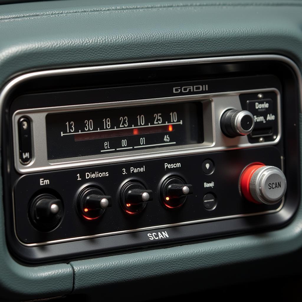 VW Gamma Radio Code Entry Buttons