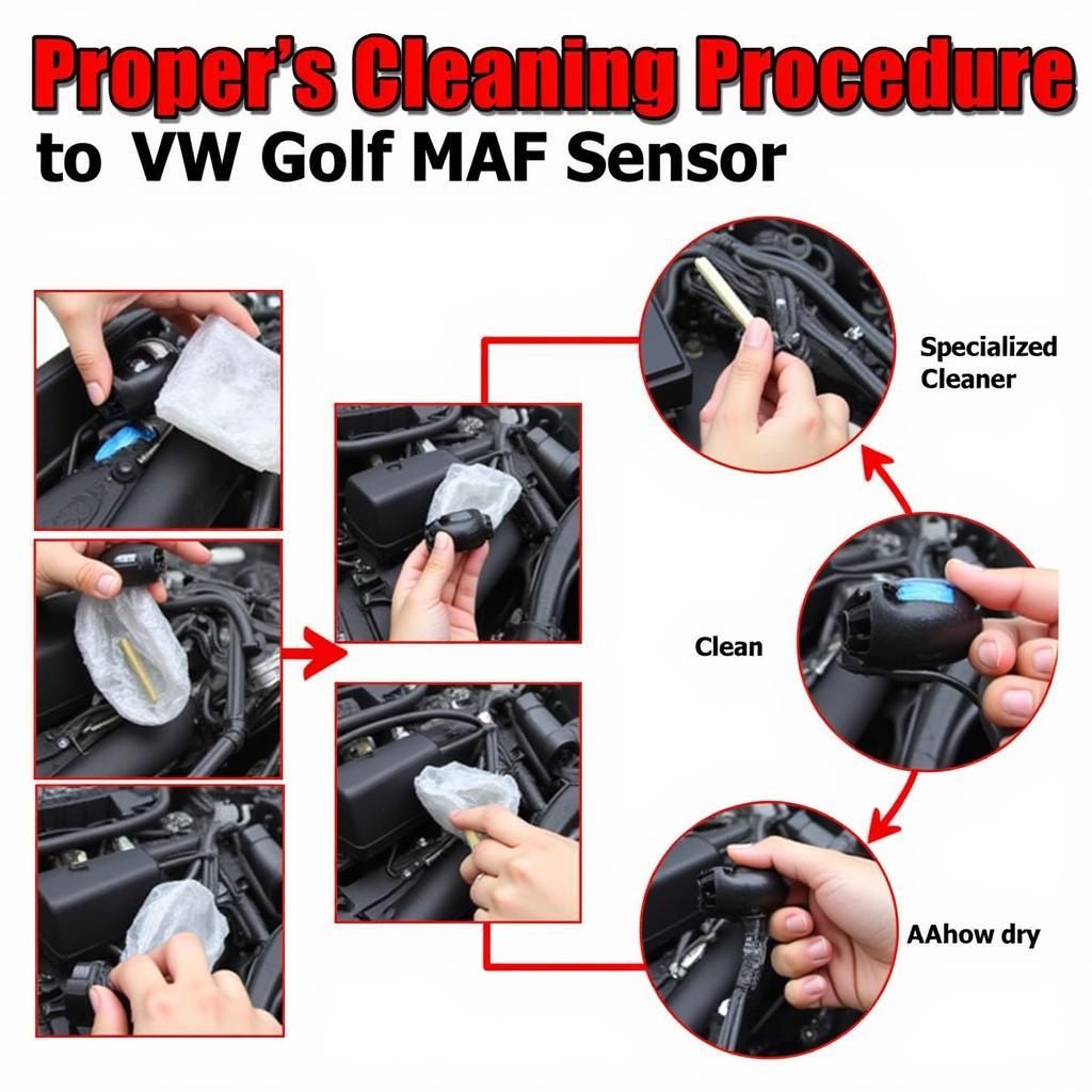 Cleaning a VW Golf MAF Sensor