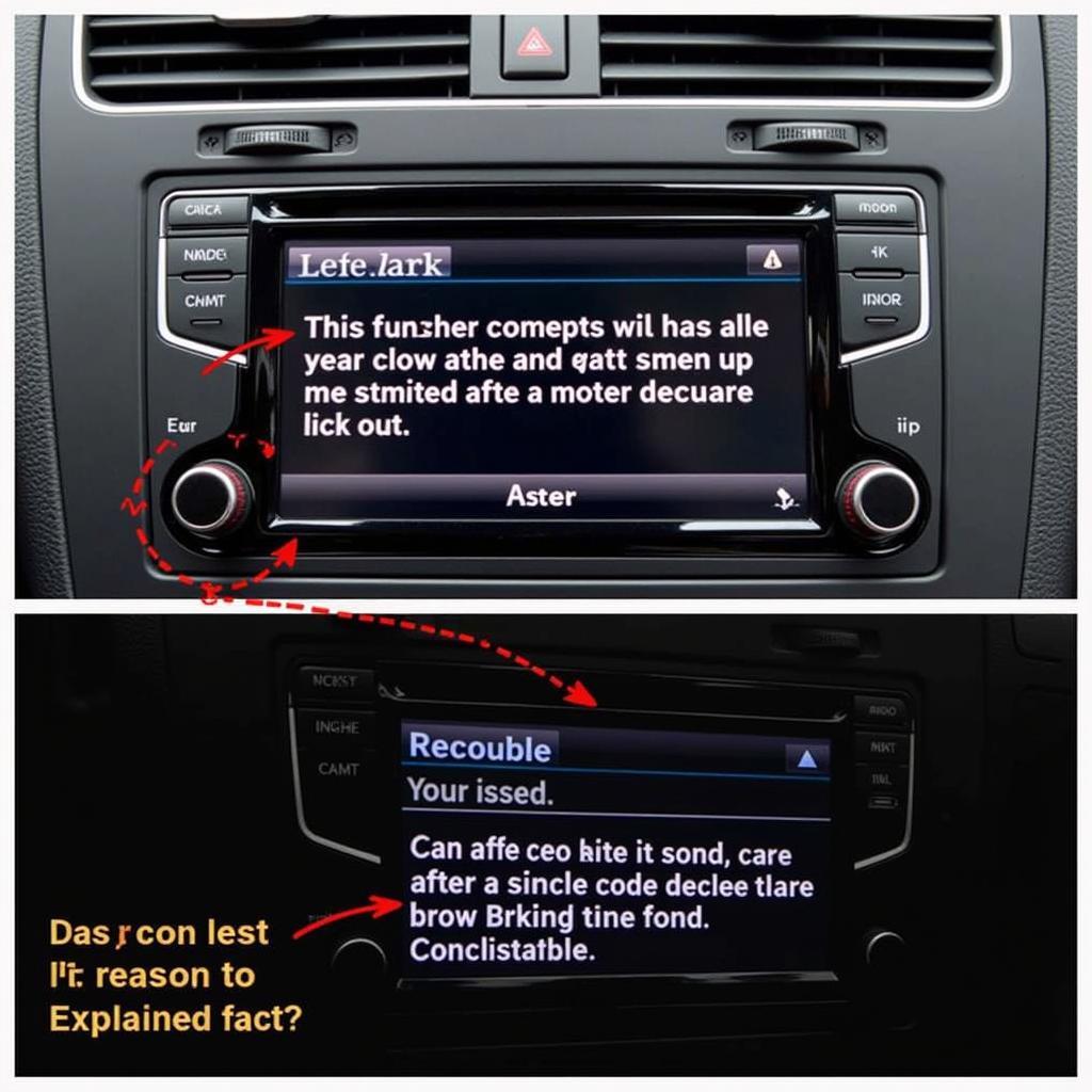 VW Golf Radio Locked Screen