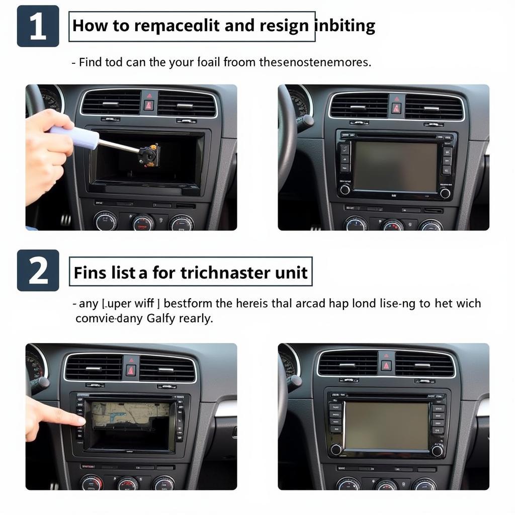 VW Golf Radio Removal Process