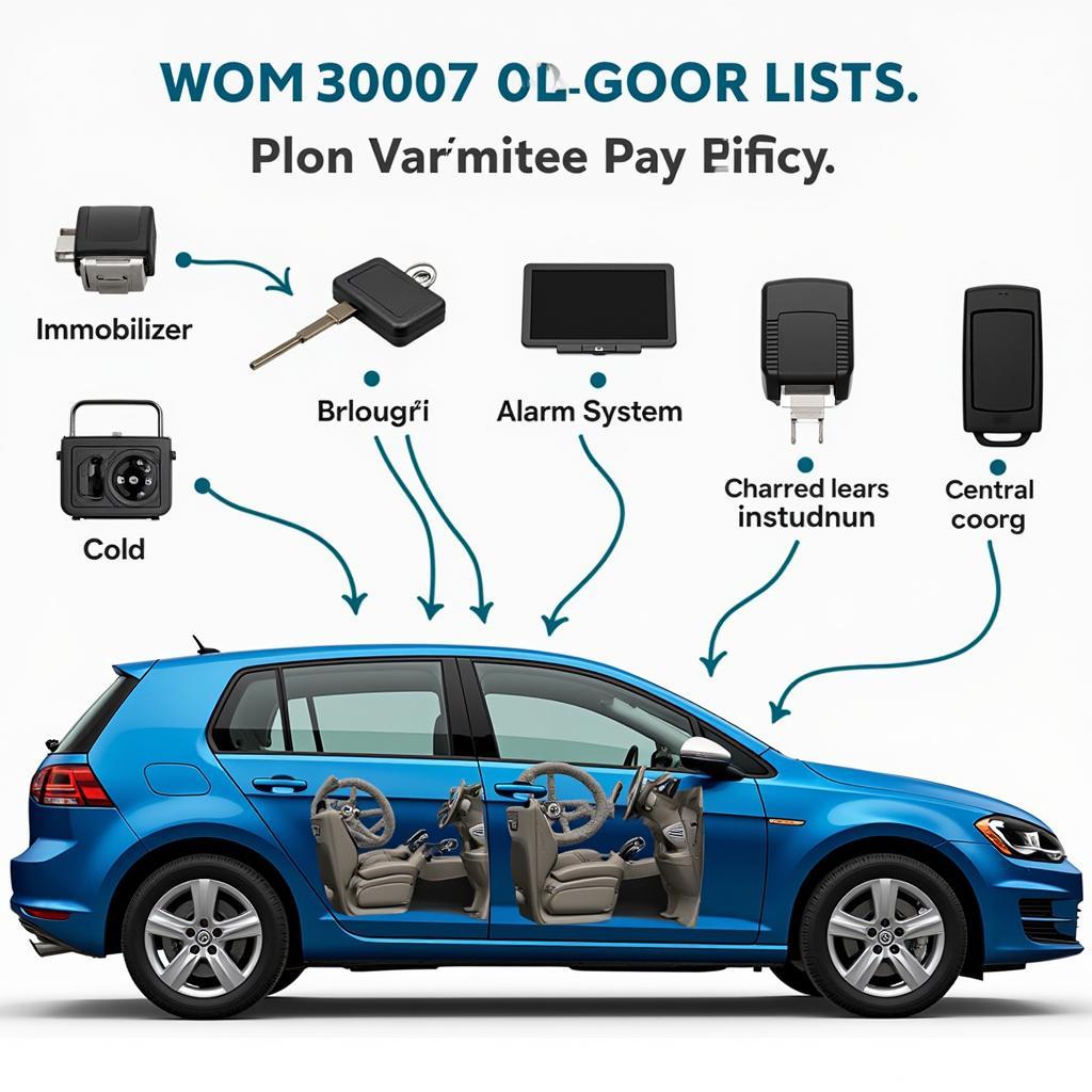 VW Golf Security System in Action