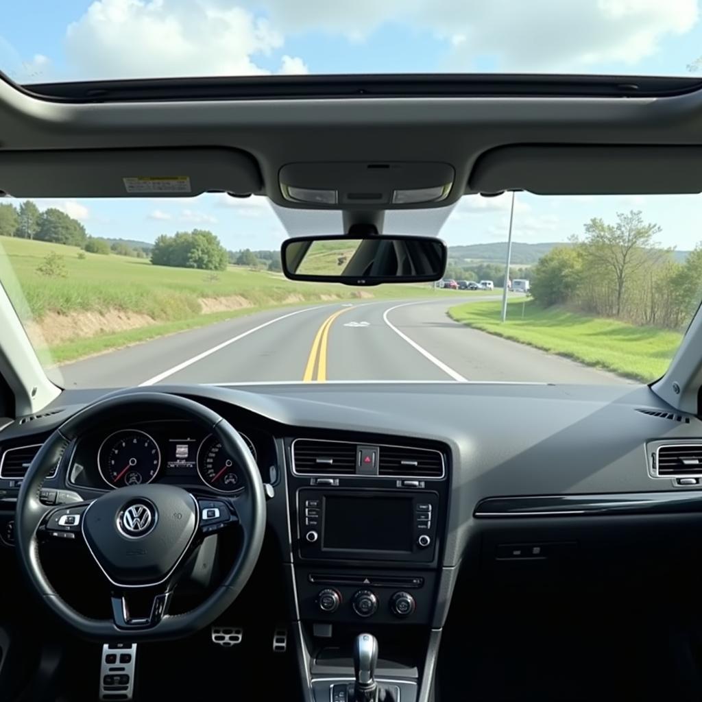 VW Golf VIN Location on Dashboard