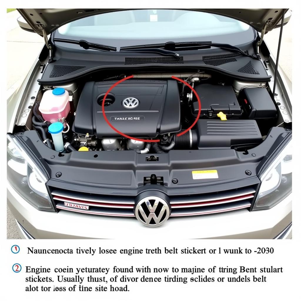 VW Jetta Engine Bay Engine Code Location