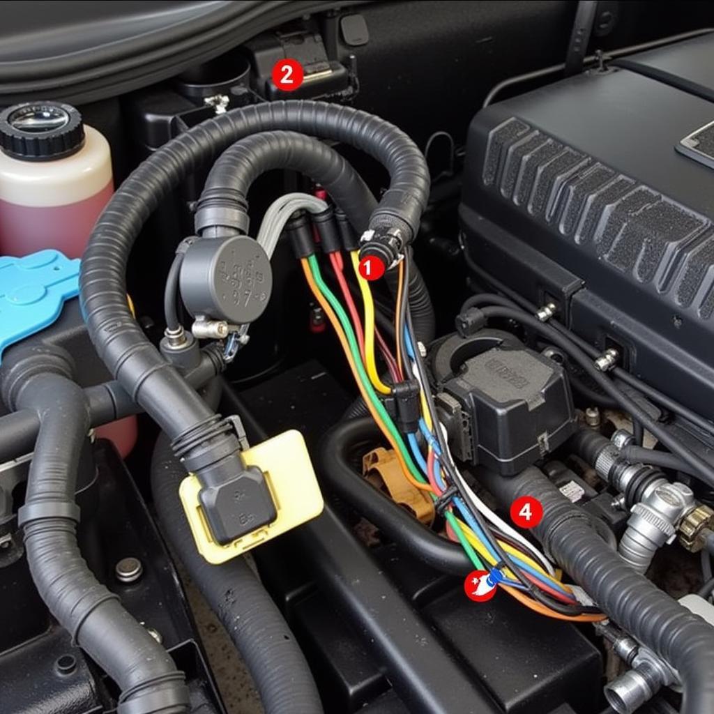 Inspecting Wiring Harness in VW MK7.5