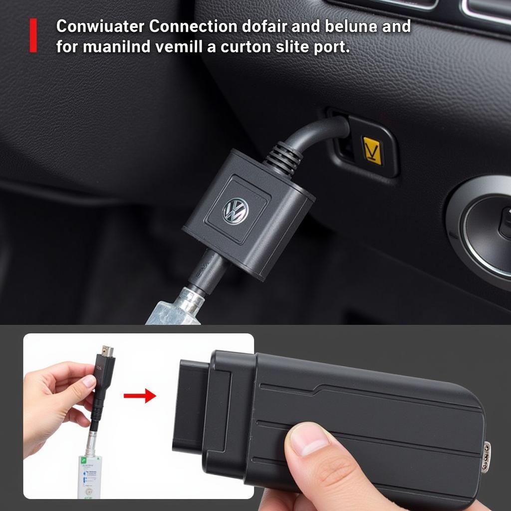 Connecting VCDS to VW OBD Port