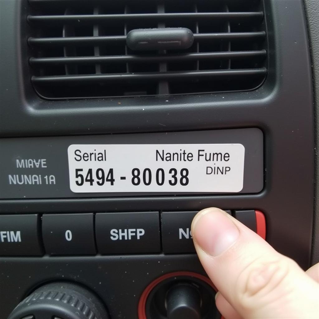 VW Passat 1997 Radio Serial Number Location