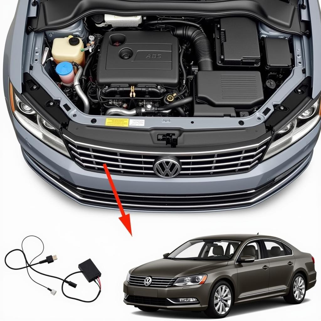 VW Passat ABS Control Module Location and Components