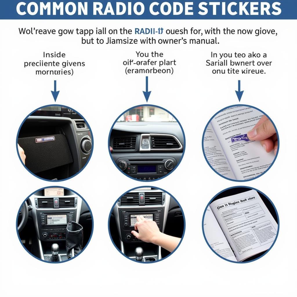 VW Polo 2013 Radio Code Sticker Location