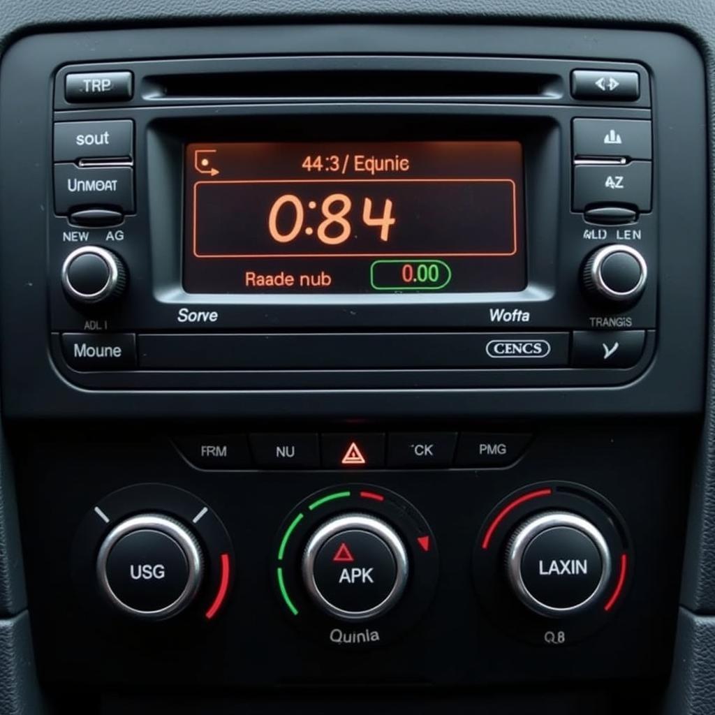 Entering the VW Rabbit Radio Code