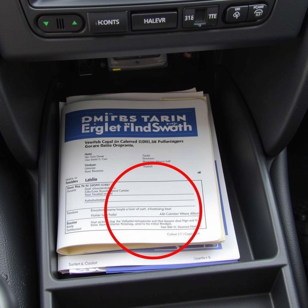 VW Radio Code Card Location in Glove Compartment