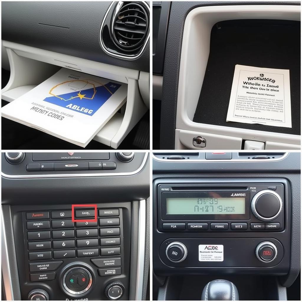 VW Radio Code Locations: Owner's Manual, Glove Compartment, Spare Tire Well