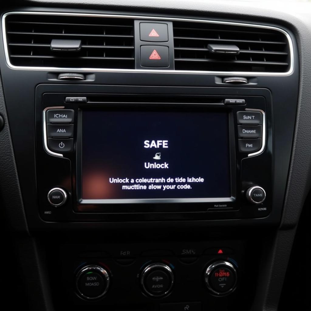 VW Radio Locked Screen