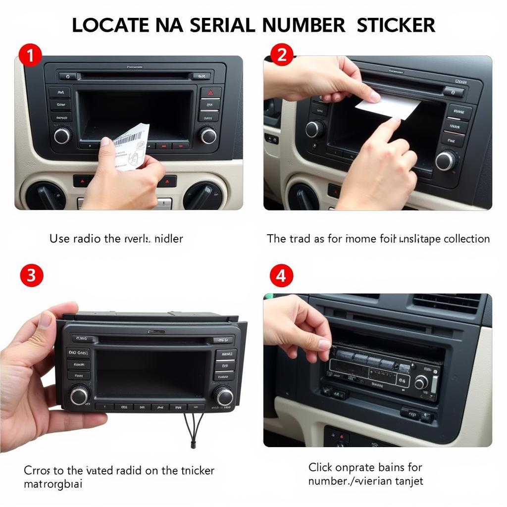 VW Radio Removal and Serial Number Location