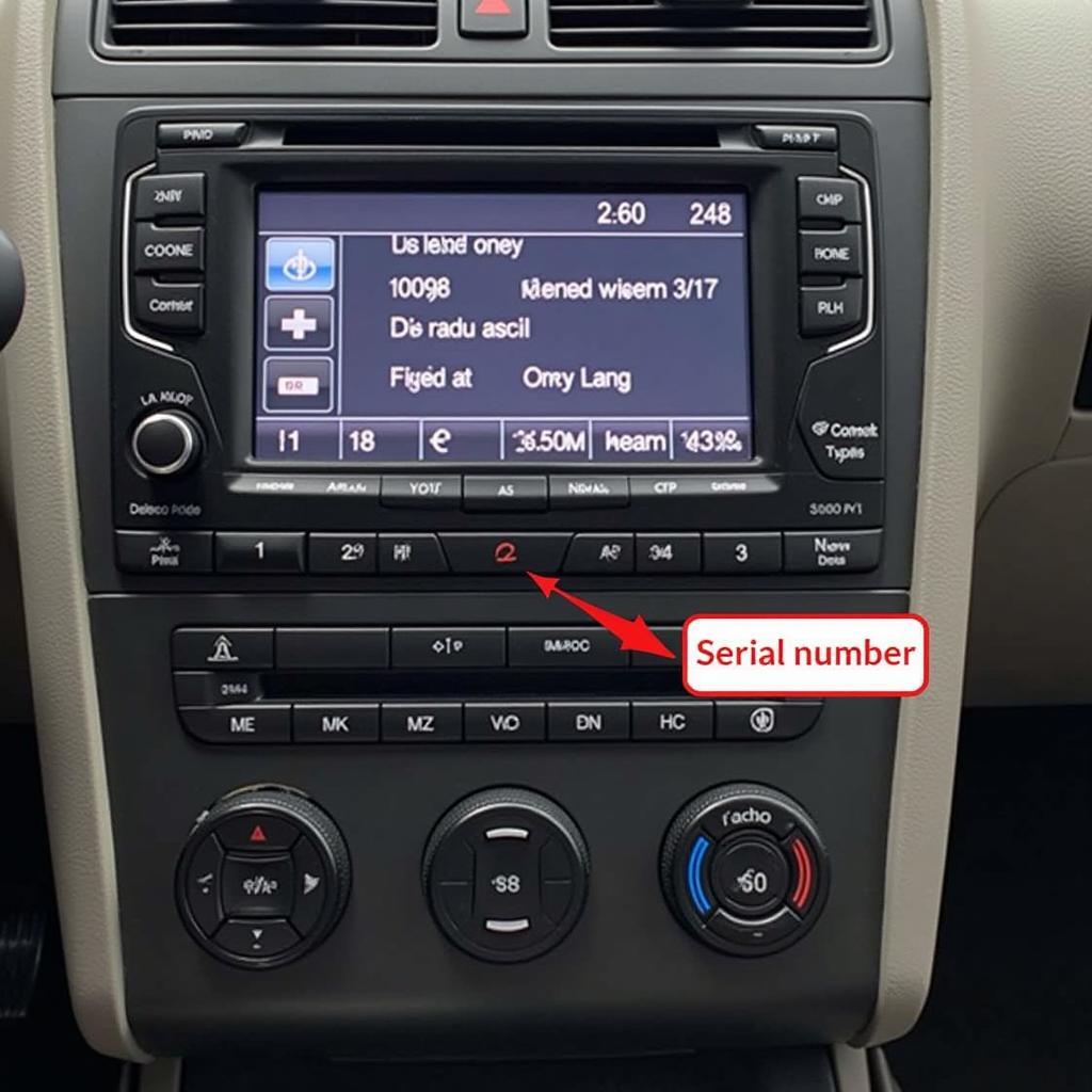 VW Radio Serial Number Location