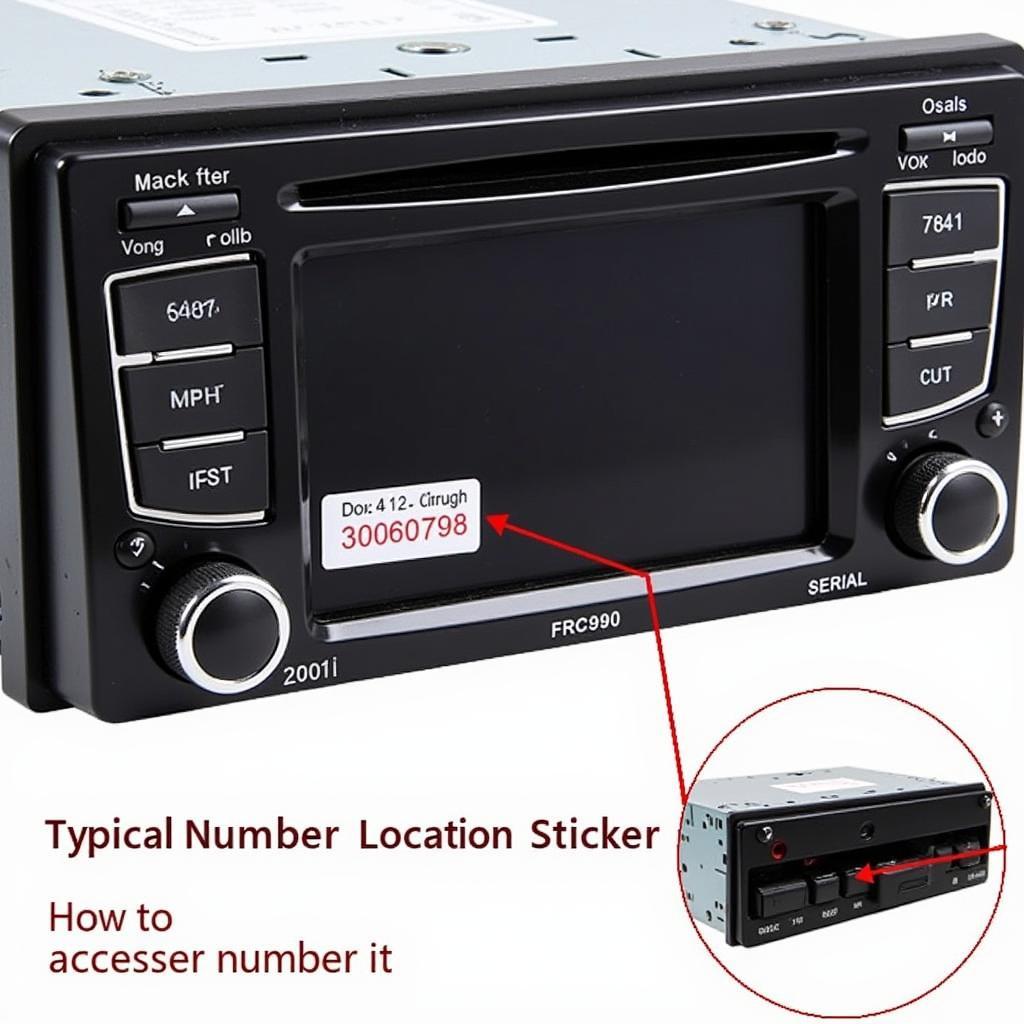 VW Radio Serial Number Location