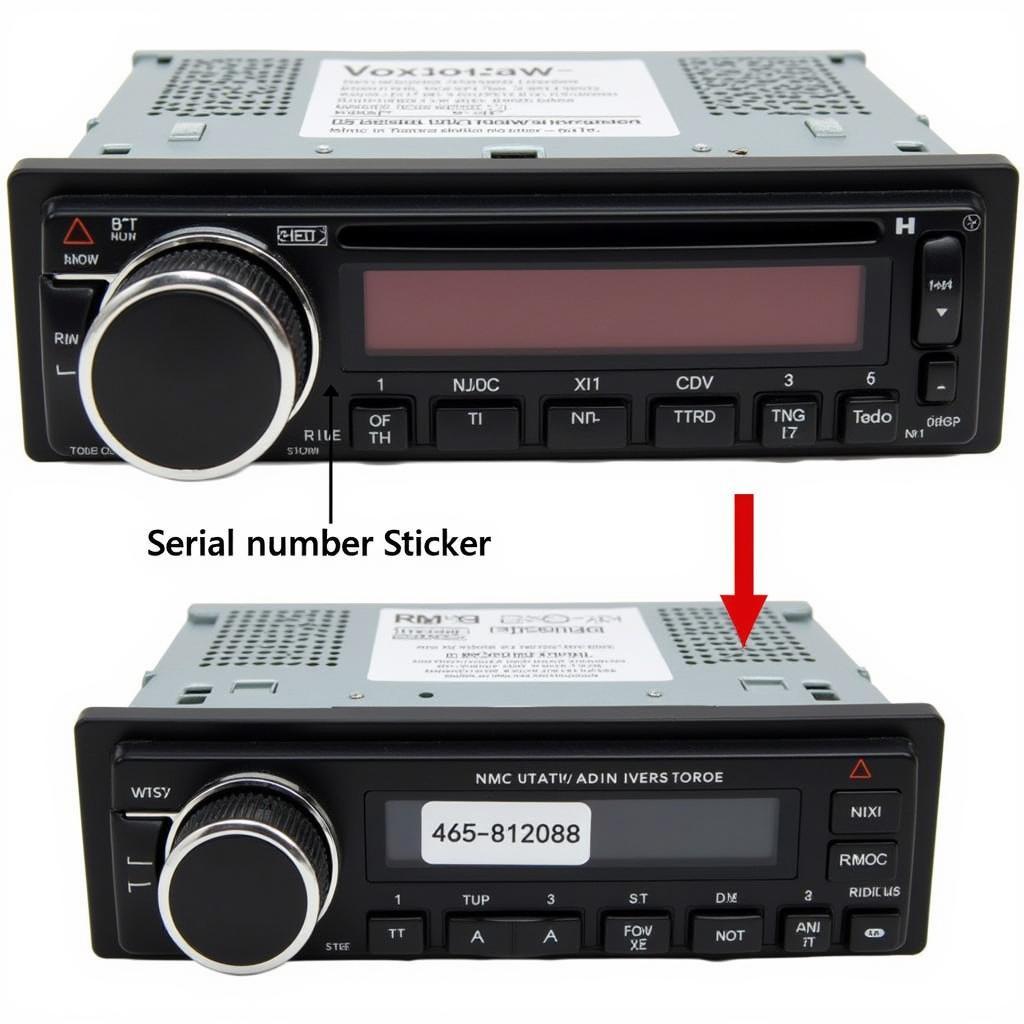 VW Radio Serial Number Location