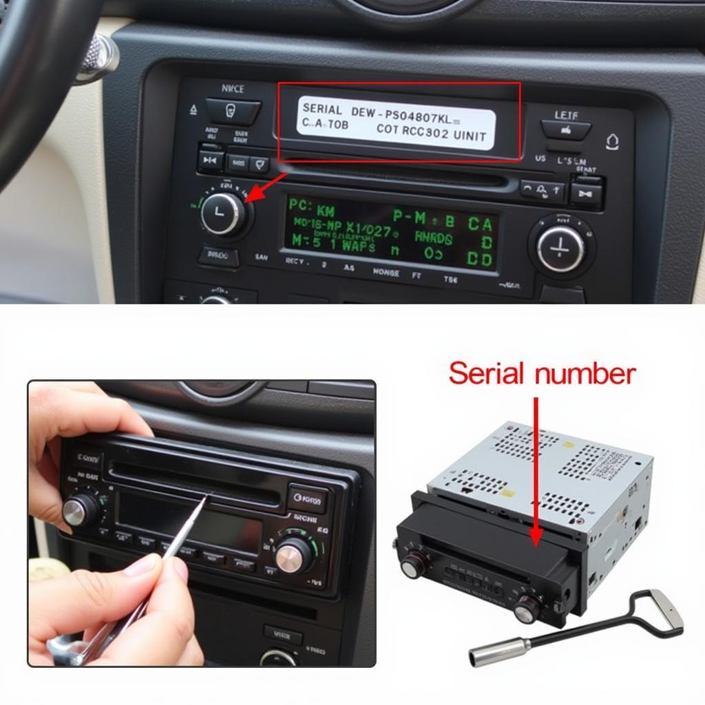 Locating the Serial Number on a VW RCD 310 Radio