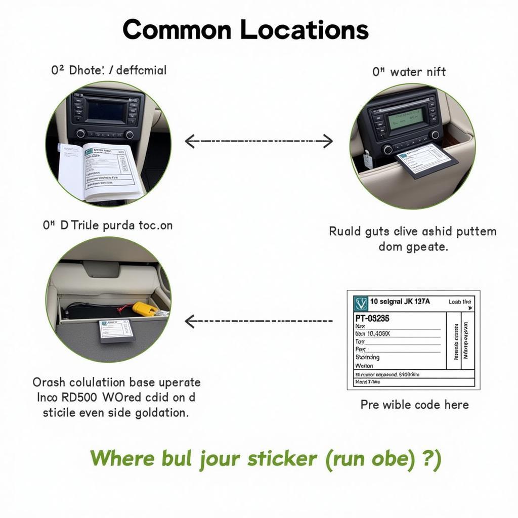 VW RCD 500 Radio Code Location