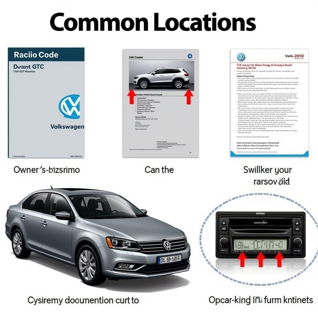 VW RNS510 Radio Code Locations