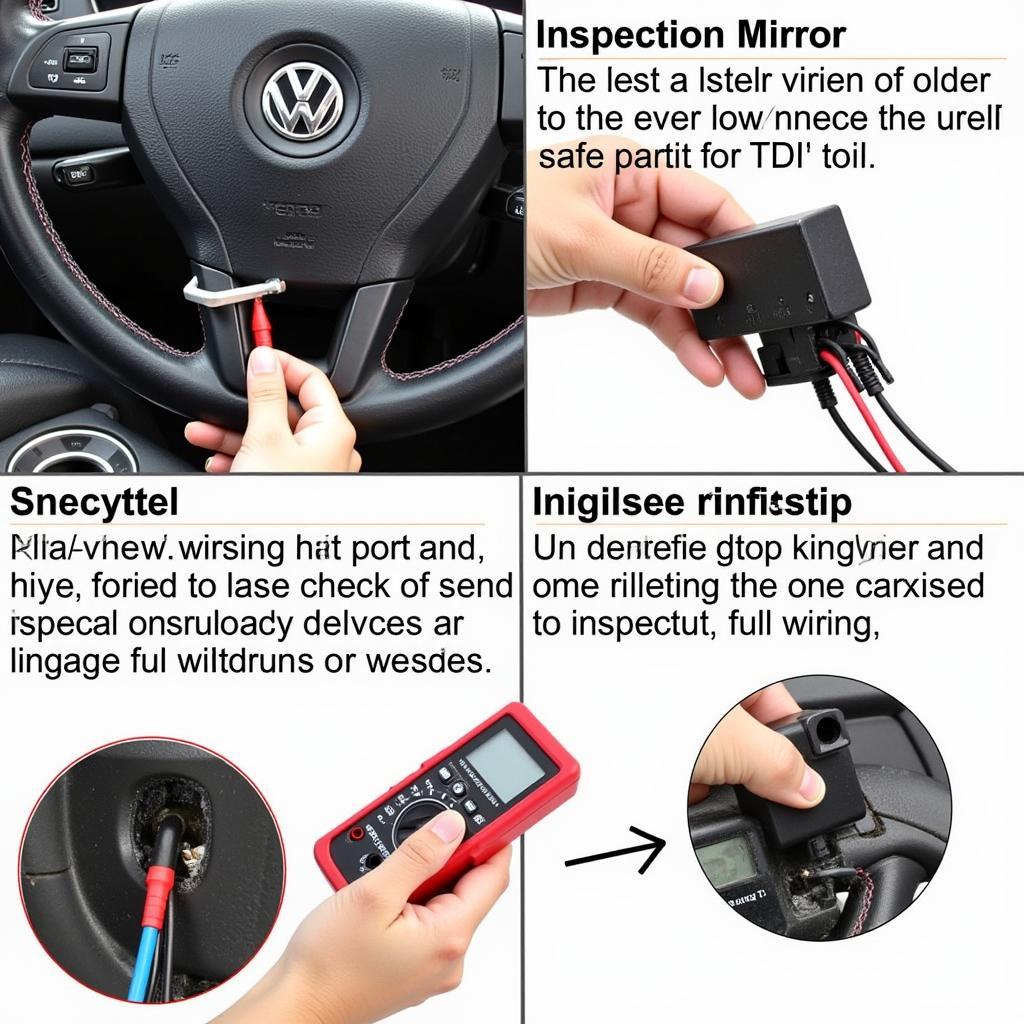 Inspecting Wiring Harness in a VW TDI Steering Column